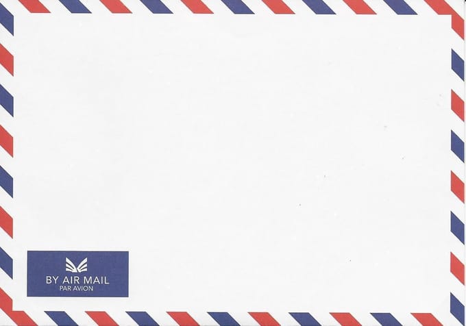 50 Air Mail Enveloppen wit C6 formaat