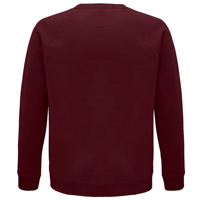 SOLS Unisex Adult Space Organic Raglan Sweatshirt (Bourgondië)