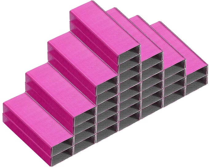 Mini Nietjes #10 Roze en Rood voor Kantoor en Thuisgebruik