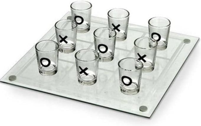 Boter, Kaas en Eieren Shotglazen - Drink Spel - Tic-Tac-Toe - Glas