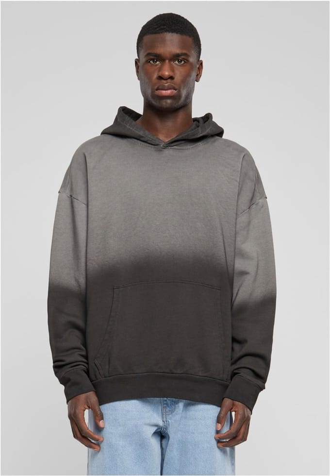Urban Classics - Sun Bleached Hoodie/trui - S - Zwart
