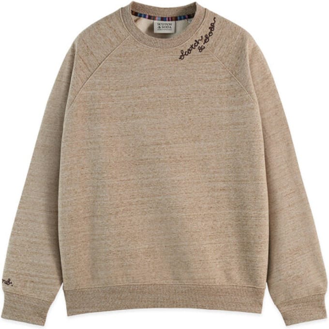 Scotch & Soda Space Yarn Embroidered Loose-Fit Sweatshirt
