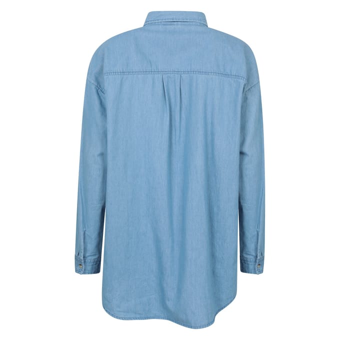 Mountain Warehouse Dames Santiago Oversized Shirt (Lichtblauw)