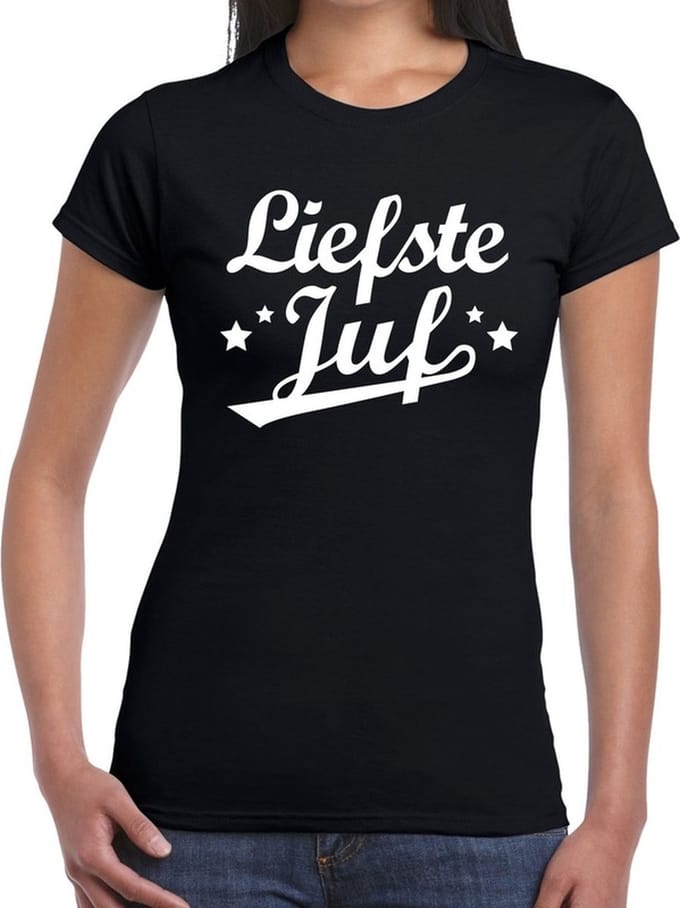 Liefste juf cadeau t-shirt voor dames - Einde schooljaar/ juffendag cadeau XXL