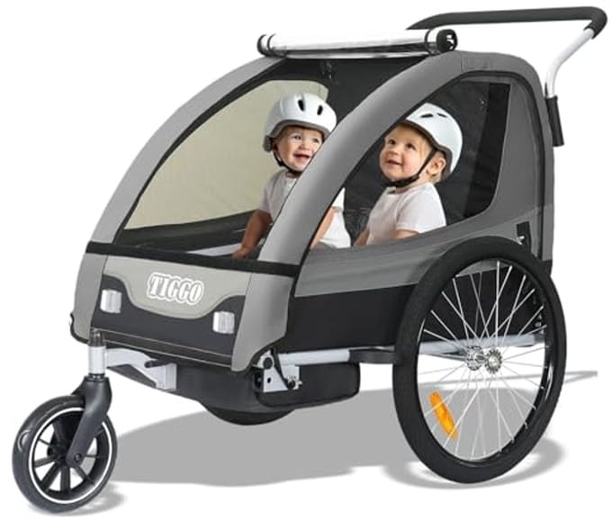 2-in-1 Kinderaanhanger en Jogger voor Fiets