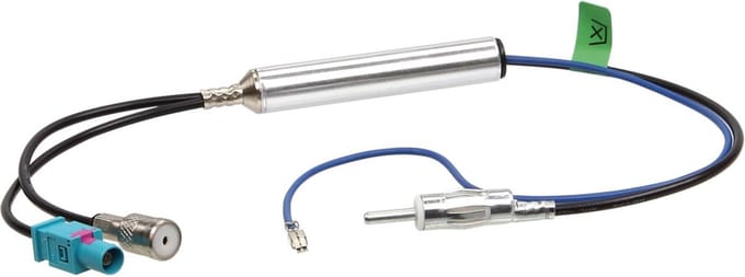 Antenne Adapter FAKRA (m)/ ISO (f) - DIN/ Phantom power