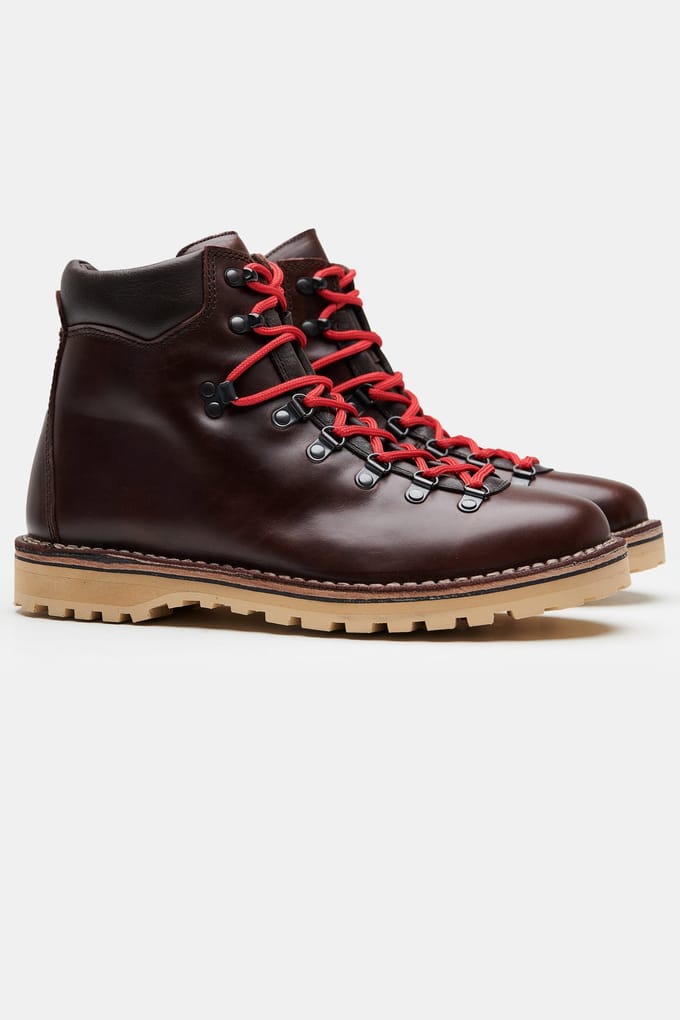 No Label Matterhorn Leather Dark Brown Size: 43 | Boots Outlet | Heren | Bruin