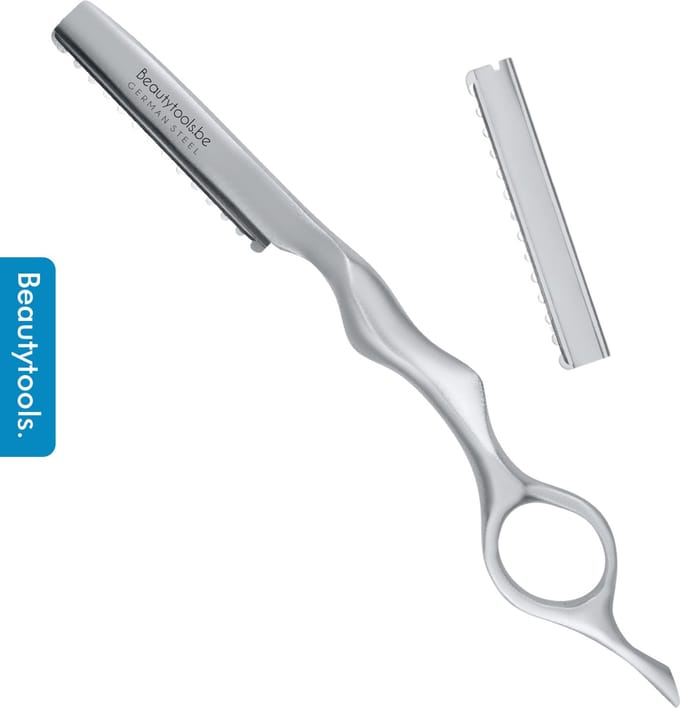 Feather mes - Styling razor - Voor het uitdunnen van haar (incl. Mes) - Pearl white