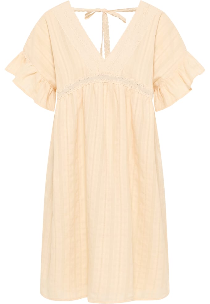Dreimaster Jurk Dames Beige crème