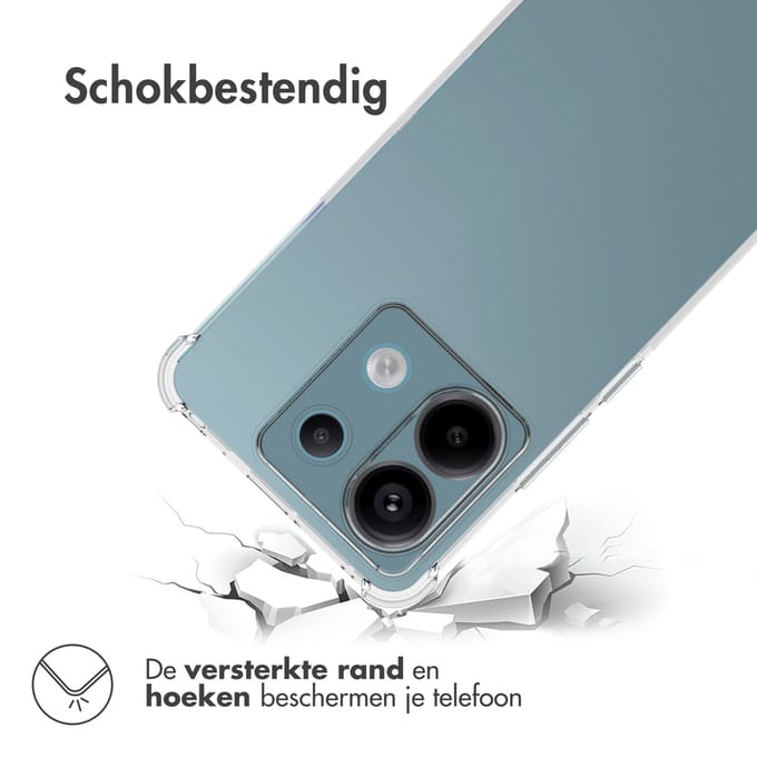 imoshion Hoesje - Geschikt voor Xiaomi Redmi Note 13 Pro (5G) / Xiaomi Poco X6 - Shockproof Case - Transparant