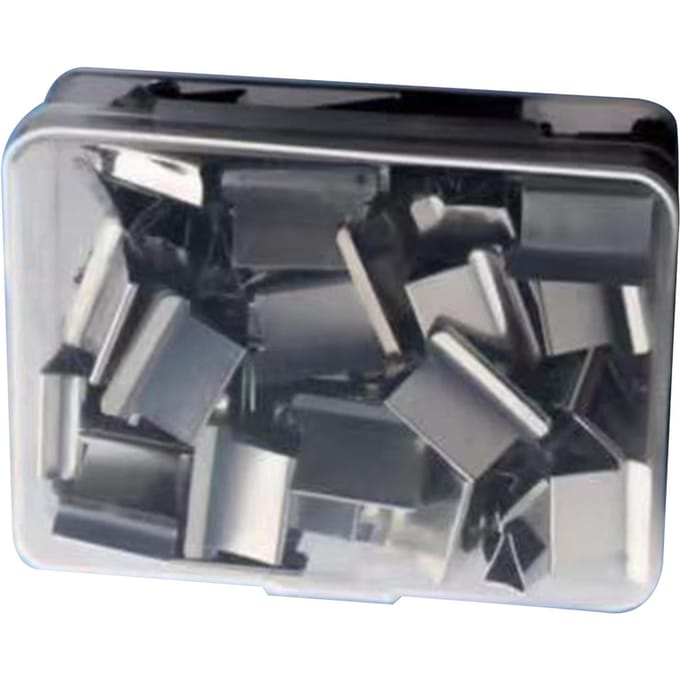Handheld Klemduwer Navulclips Kantoorartikelen Binderduwer Dispenserclips voor het Vastzetten van Toetsbladen black
