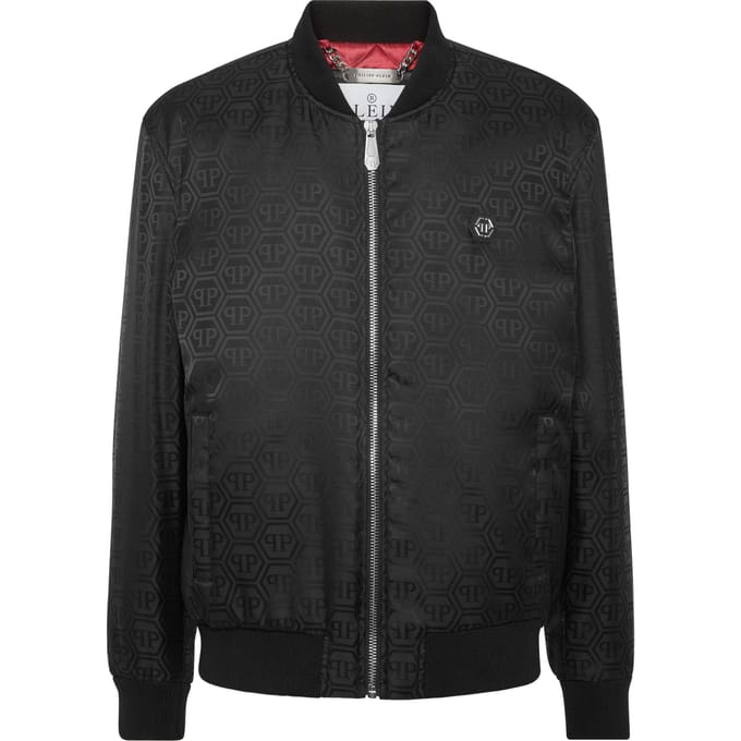 Nylon Bomber Jacquard Monogram