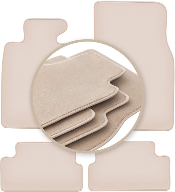 PREMIUM beige vloermatten voor: Mini Cooper II R57 cabriolet 2006-2013