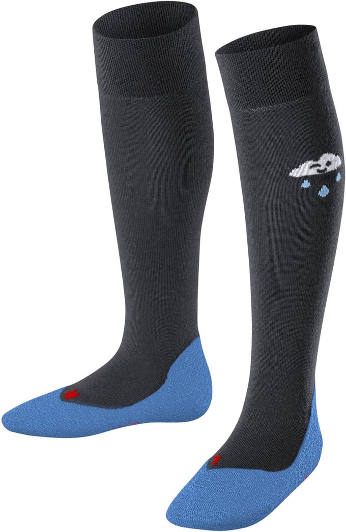 FALKE Active Rainboot met functionele zool wol lyocell kniekousen kinderen blauw - maat 39-42
