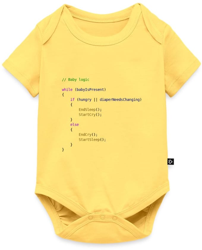 Baby Logica Programmeur Cadeau Baby Rompertje Met Korte Mouwen