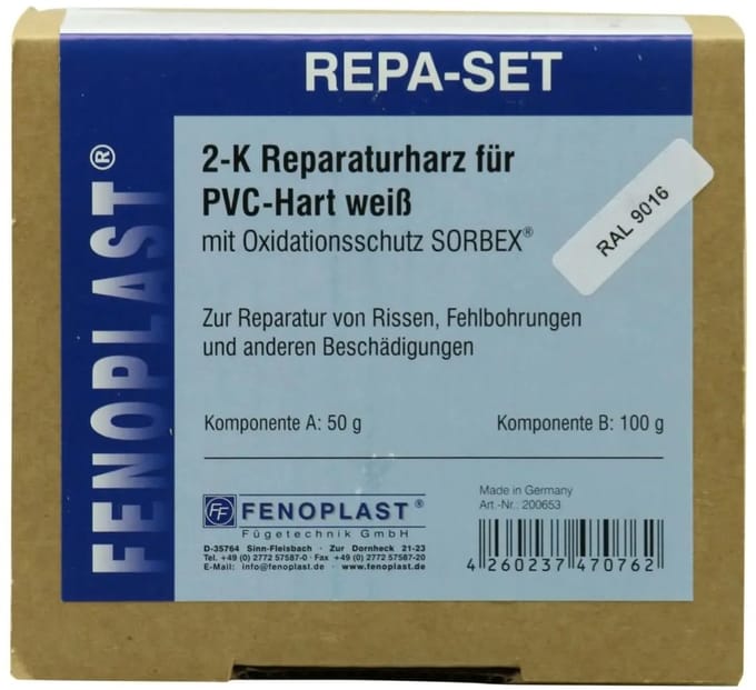 Kunststof Reparatieset 2K Hars RAL 9016 – Sterk & Duurzaam
