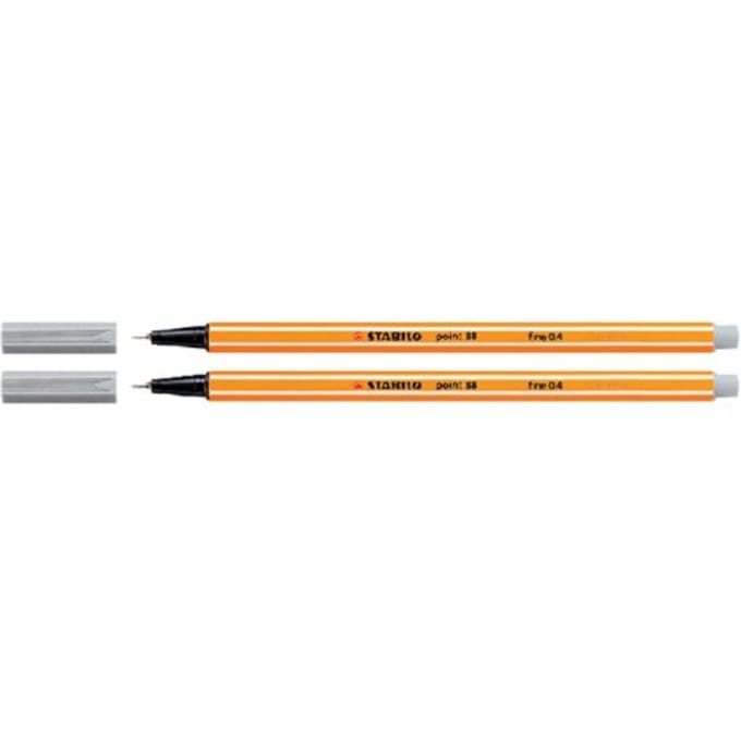 STABILO point 88 - Fineliner 0,4 mm - Lichtgrijs - per stuk