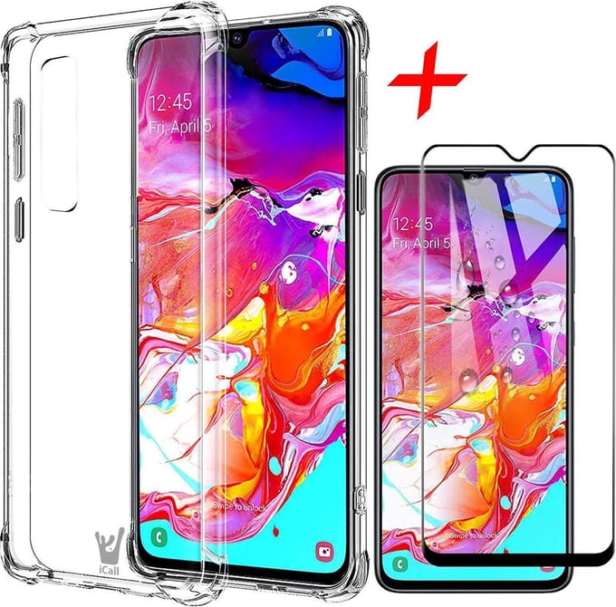 Hoesje geschikt voor Samsung A70 - Screen protector