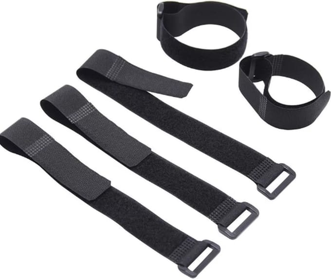 Scoby - Kabelbinders - Kabel Binders - Cable Ties - Herbruikbaar - Nylon - Zwart - 10 Stuks