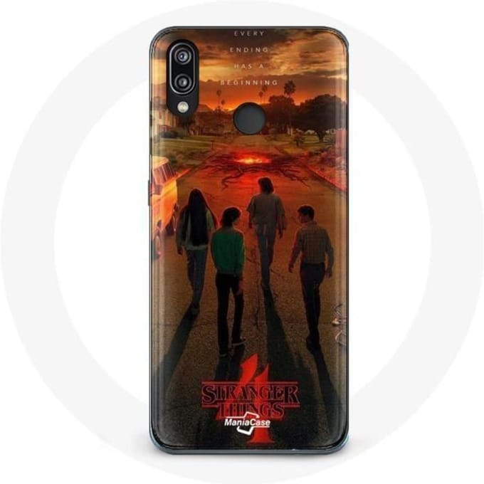 Coque pour Huawei P20 Lite Stranger Things Saison 4 Affiche Art Equipages de la Nouvelle Théorie