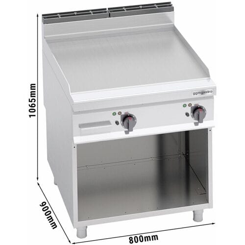 GGM Gastro Elektro Bratplatte - 11,4 kW - Glatt Zilver