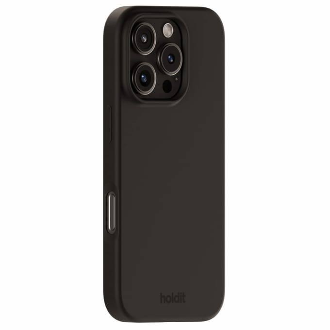 Holdit Silicone Case geschikt voor Apple iPhone 16 Pro Max - Zwart