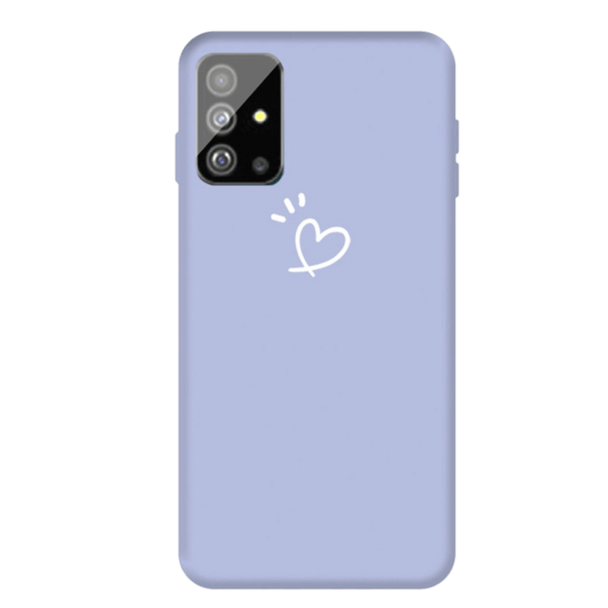 Mocaa Samsung Galaxy S20 Plus Love Heart Case Paars