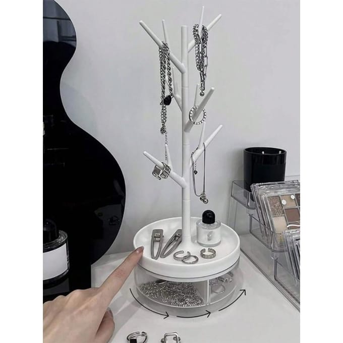 1 pièce Support d'exposition de rangement pour bijoux pour colliers, bracelets, boucles d'oreilles et bagues Rentrée scolaire 1PCS rose
