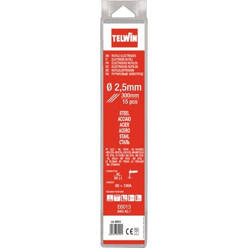 Telwin elektroden rutiel Ø 2,5mm (15 Stuks)