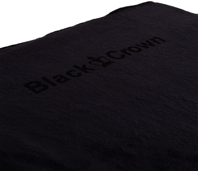 Zoete zwarte kroonhanddoek neger - 160X80 cm