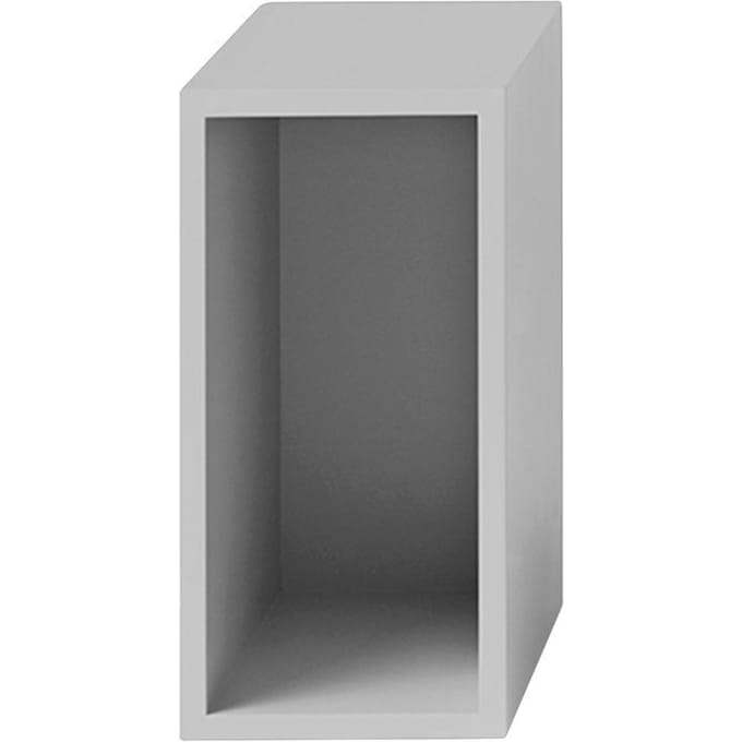 Muuto - Stacked 2.0 met Achterwand - klein - lichtgrijs - 4 - 6 Wochen