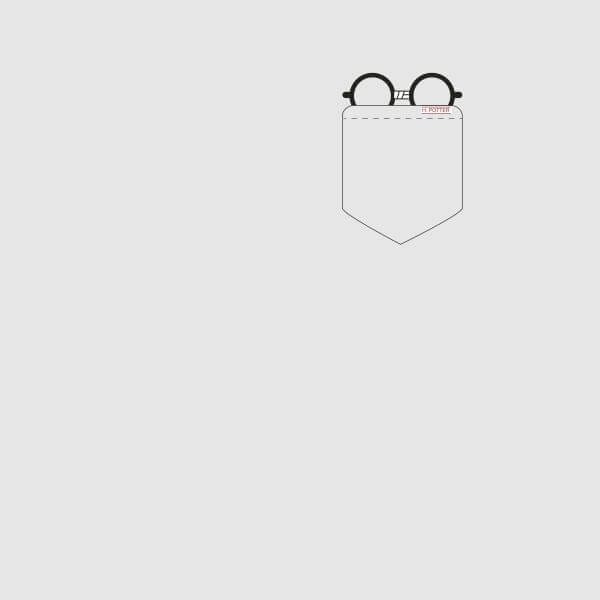 Harry Potter Harry Potter Pocket Glasses dames t-shirt - Grijs - S