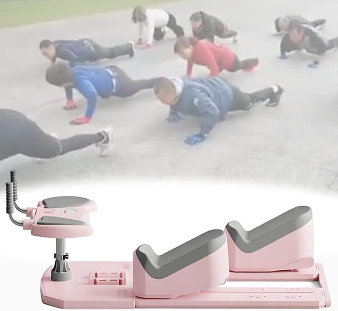 Wervel Trainer - Core Trainer - Taille Training - 3 Hoogte standen - 120 x 45 x 38 cm - Roze