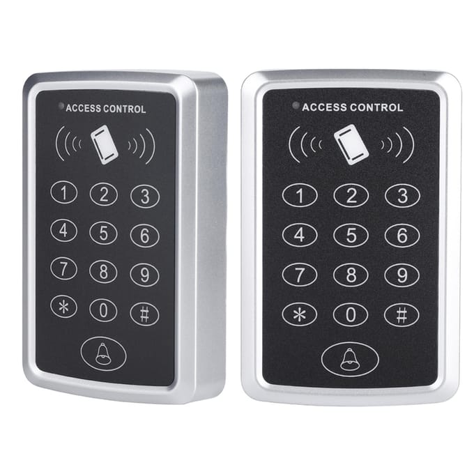 T11P Deurtoegangscontrolesysteem RFID-lezer Toetsenbord voor Toegang Huisbeveiliging Toegangscontroller gray
