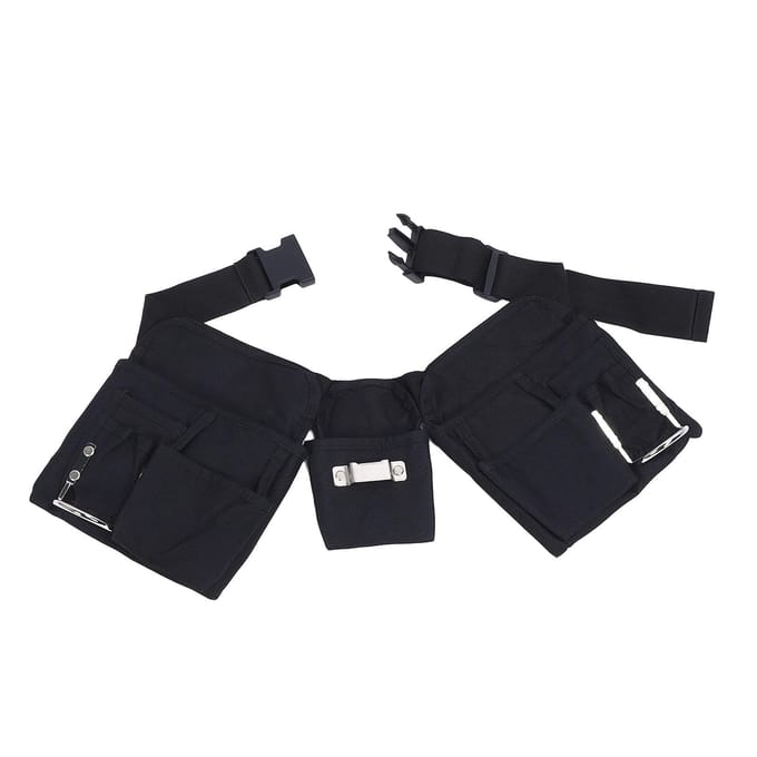 Gereedschapsriem Heavy Duty Verstelbaar Oxford Doek Utility Framebouw Riem Constructiegereedschap voor Timmerman black