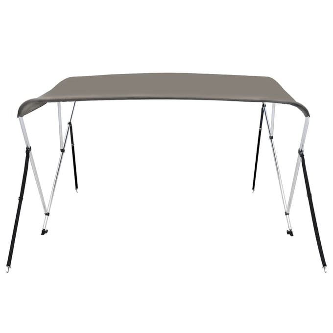vidaXL - Biminitop - 3 - bogen - 183x196x137 - cm - grijs