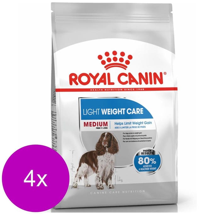 Royal Canin Light Weight Care Medium - Hondenvoer - 4 x 3 kg