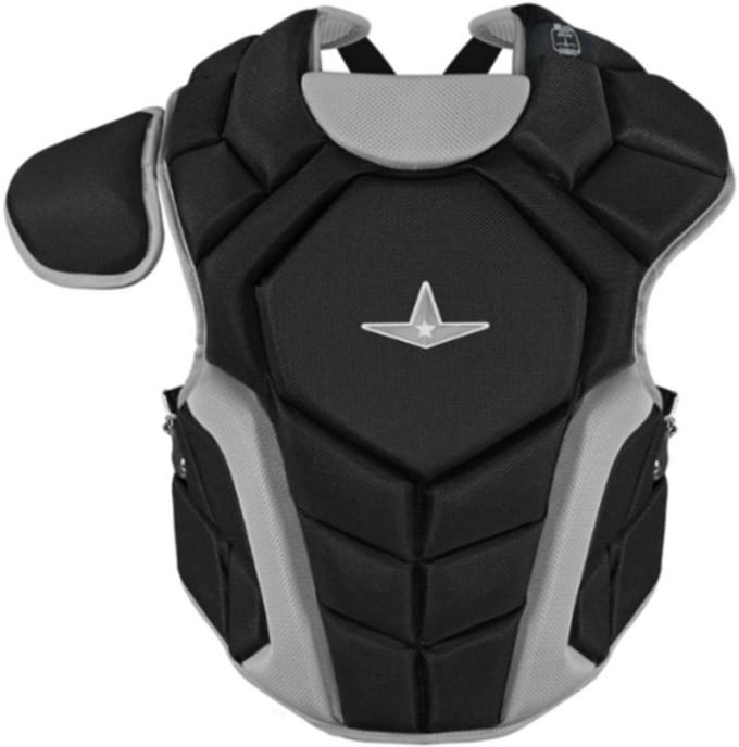 All Star CPCC-TS-912 Top Star Chest Protector 9- Kleur Black voor Sport Honkbal/Softball