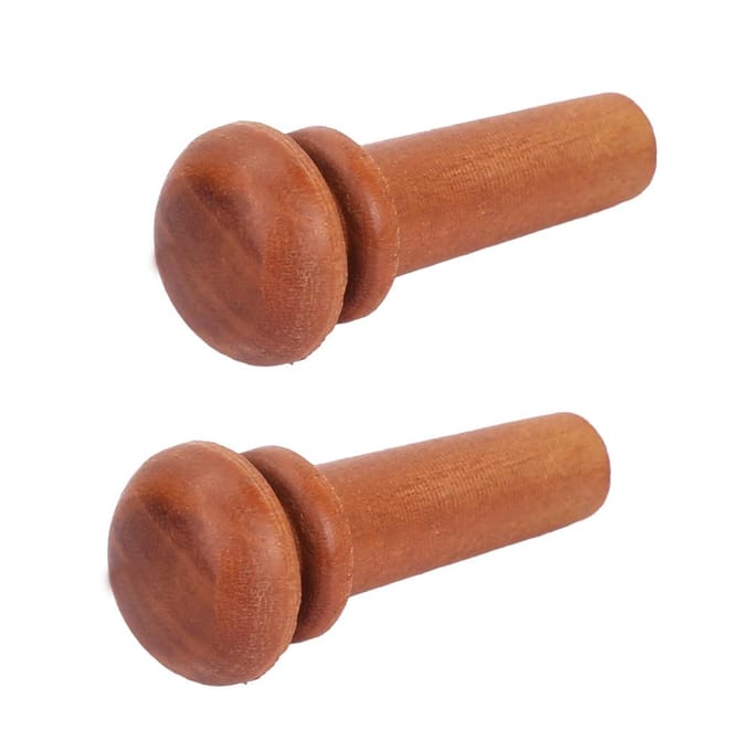 2 stuks hoogwaardige jujubehouten vioolstaartpen muziekinstrumentaccessoires(Type B) brown
