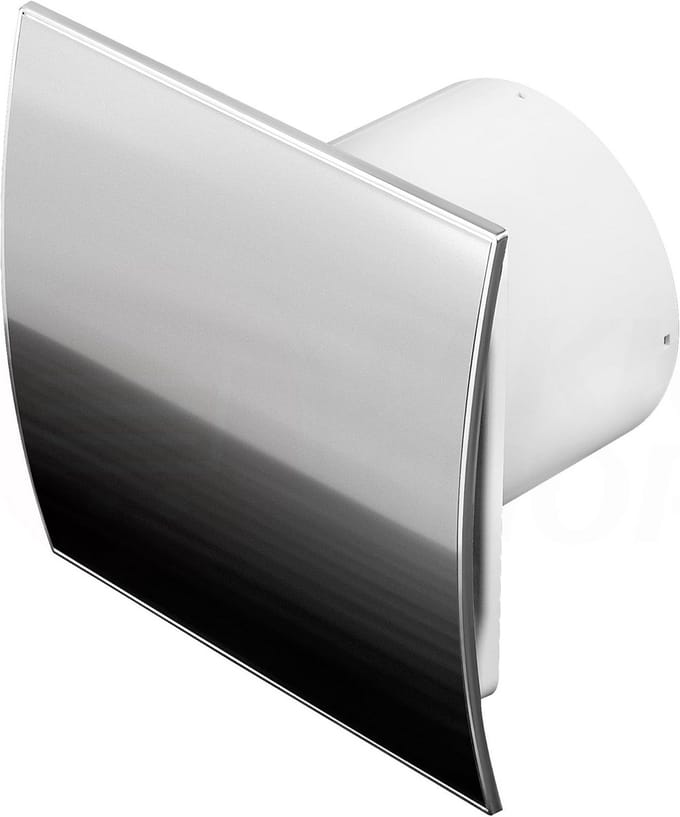 Stil Design Ventilator RVS met Terugslagklep en Vochtsensor - Badkamer & Toilet
