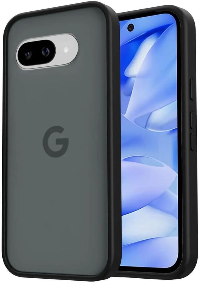 Hoesje Geschikt voor Google Pixel 9a - Matte Back Cover - Zwart