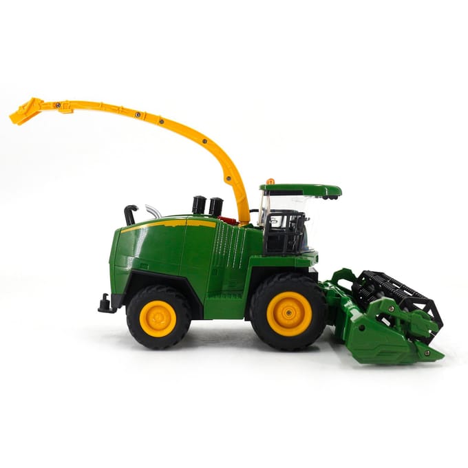 Harvester Truck Afstandsbediening Harvester Speelgoed 1/24 2,4 GHz Afstandsbediening Boer Harvester Rook 2 battery legergroene kleur