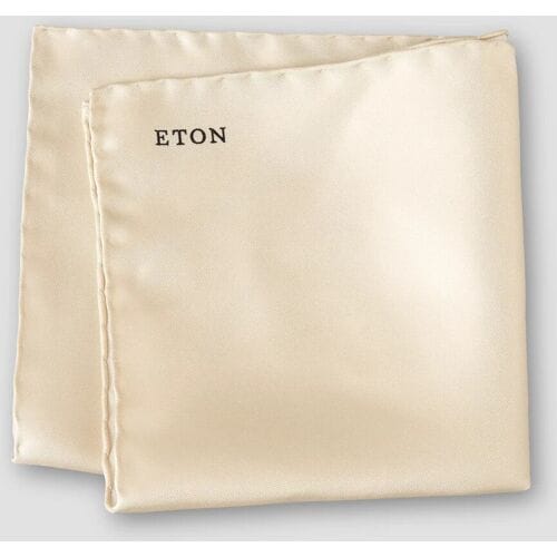 Eton Zijden Pochet Beige / male