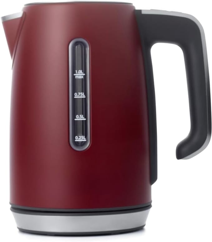 SCH® Waterkoker met Temperatuurregeling - Waterkoker - Rood - ‎15cm x 22cm x 24cm