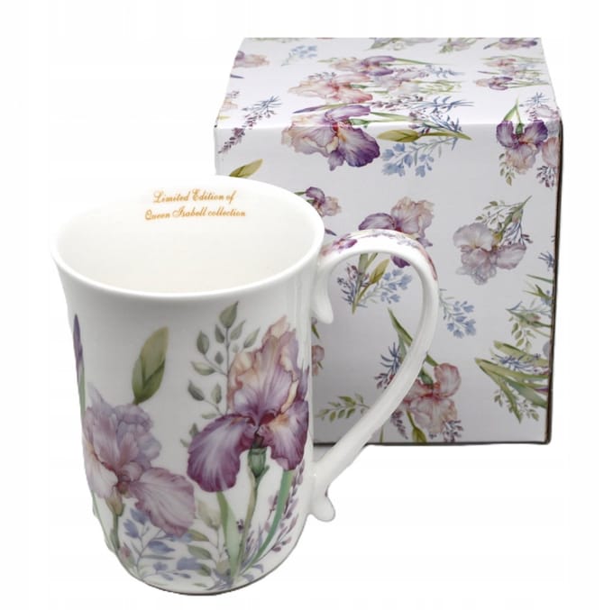 Queen Isabell Porseleinen Mok Iris 400ml - Elegant Cadeau