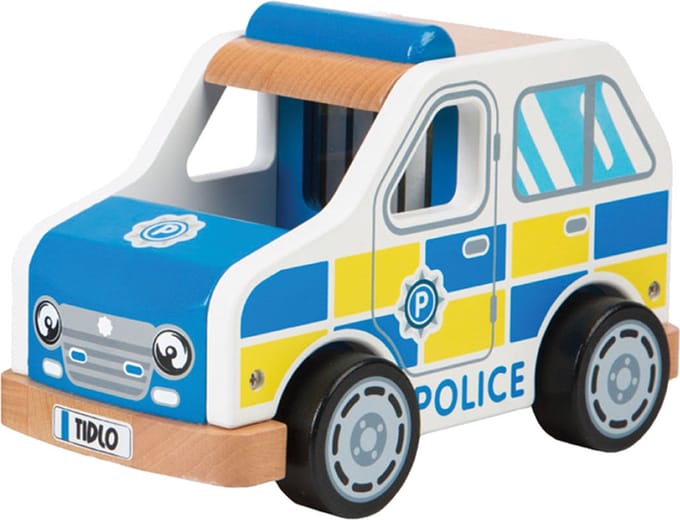 Tidlo Wooden Police Car