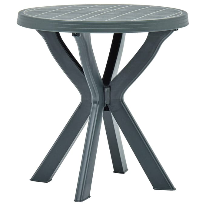 vidaXL - Bistrotafel - Ø70 - cm - kunststof - groen