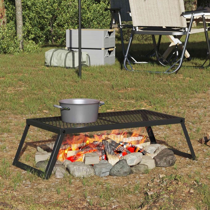 vidaXL Opvouwbare Camping Grill 70 x 30 x 18,5 cm Legeringen Staal