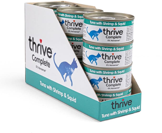 Thrive Complete Kattenvoer - Tuna with Shrimp & Squid - 12 x 75 g