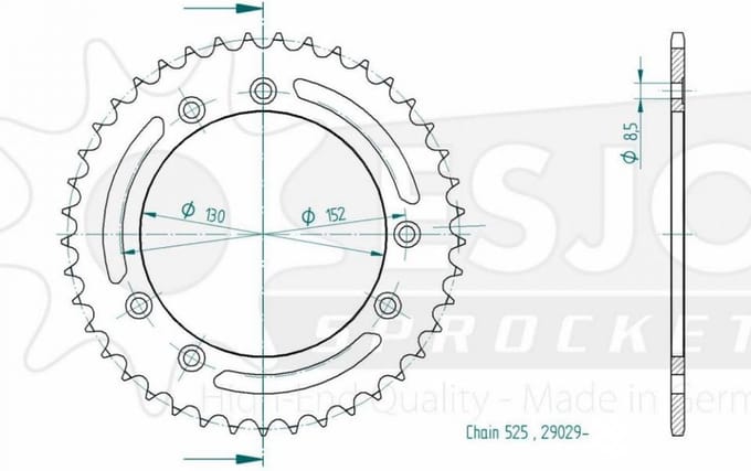 Couronne transmission Esjot pour moto Cagiva 1000 Navigator T 2000 à 2005 41 dts